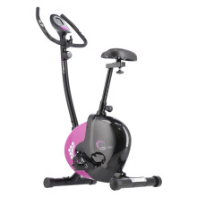 Vélo stationnaire magnétique, noir/violet