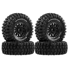 1/10 1/12 RC Short Course Truck Hjul Däck 12mm Hex för HSP Feiyue FY08 för GTFANS M60 RC Bil Uppgraderingsdäck Svart