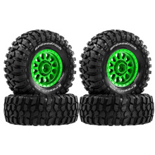 1/10 1/12 RC Short Course Truck Wheels Tires 12mm Hex for HSP Feiyue FY08 GTFANS M60 RC Car Upgrade Tyres Green