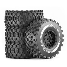 80mm Short Course Off-Road Tires Wheels for 1/14 1/16 for Slash RC Upgrade Parts Red Black