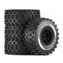 4st 80mm Kort Kurs Off-Road Däck Hjul för 1/14 1/16 för Slash RC Uppgraderingsdelar Svart
