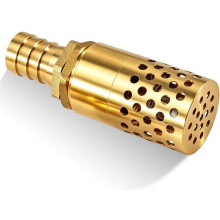 3/4 Inch Brass Check Valve, Hose Nozzle Diameter 19 mm Suction Filter Set with Check Valve, for Suction Pipes, Pumps
