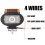 2pcs LED Strobe Work Light Bar Amber/White for     Trucks Forklifts 12V/24V Emergency Beacon 5