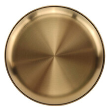 1Pcs Platos de Servicio de Acero Inoxidable Dorado de 23CM Bandejas Decorativas Modernas para Ensalada, Fruta, Postre, Carne