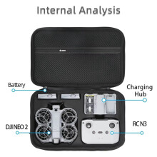 Shoulder Bag for  Neo 2 Fly More Combo PU Drone Shockproof Protective Case Portable Storage Handbag A