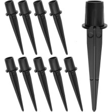 Ersatzspitzen für Solarlichter Aus Metall, 10er Pack Verstärkte Erdspitzen, Ersatznägel für Gartenlichter