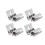 4pcs Solar Panel Mounting Bracket Kit, Aluminum Circular Roof Tile Clamp for Solar PV Module Racking 1