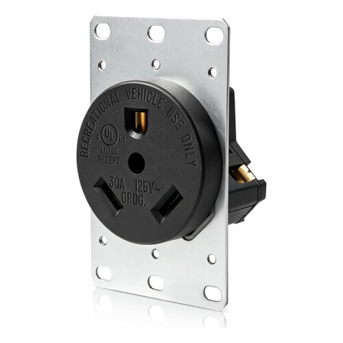 Presa A Muro da 30 A 125 V per , Roulotte,  e Autocaravan, Robusta e Resistente.