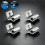 4pcs Solar Panel Mounting Bracket Kit, Aluminum Circular Roof Tile Clamp for Solar PV Module Racking 2