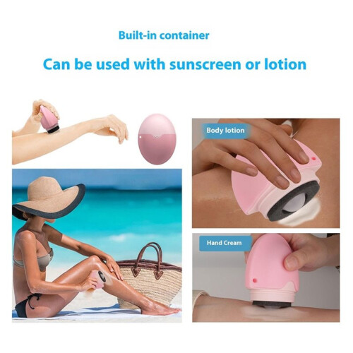 Suncream Roller Applicator Sunscreen Applicator Refillable Oval Isolation Lotion Cream Bottles for Travel C 2