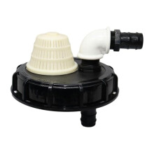Output IBC Tank Adapter Lid with Suction Set & Suction Tube Ventilation for Pump Water Tight DN25