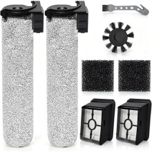 Rollerborstel + Filter voor Rowenta X-Clean 2/X-Clean 4 Nat- en Droogstofzuiger: Roterende Borstels, HEPA-Filters, Zijborstel