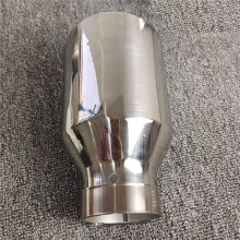 Tubo di Scarico Universale In Acciaio Inossidabile 304 con Bordo Singolo A Bevel per Modifica Auto, Silenziatore A Singolo Collo di Coda 60mm-89mm