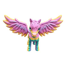 Figurine de Pégase Articulée Imprimée en 3D, Grand Modèle D'Action de Cheval Volant Flexible Détachable, Couleur Aléatoire
