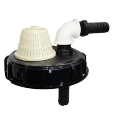 Output IBC Tank Adapter Lid with Suction Set & Suction Tube Ventilation for Pump Water Tight DN20