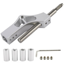1set Car Aluminium Shift Knob Extension Adjustable Height Lever Extender Gear Shifter,Shifter Extender