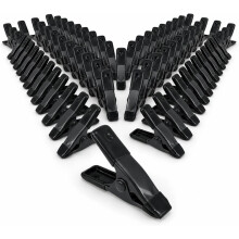 Conjunto de 40 Grampos de Mola Pequenos, Clipes de 5 cm para Artesanato, Fixadores Resistentes para Trabalhos em Madeira, Suporte para Fundo