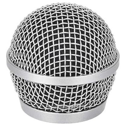 Grille de Remplacement pour Microphone PG58, avec Mousse Intérieure, Compatible avec les Grilles PG58 2