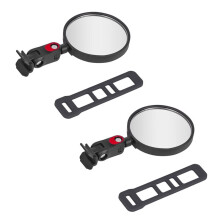 2Pcs Electric Scooter Rearview Mirrors - 360 Rotatable HD Side Mirrors for and Universal Scooter Handlebars