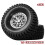 Rodas de Metal Beadlock de 1,3 Polegadas com Contrapeso e Pneus de Borracha, Pneus para Carros RC Crawler SCX24, TRX4M e 1/24, Cor Prata 2