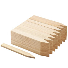 20 Pieces Wooden Garden Stakes 11.4 Inch Grade and Survey Stakes for Plant Support and Survey Boundaries