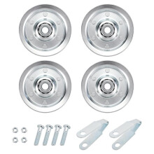 3" Heavy Duty Garage Door Pulley Kit, Zinc Plated, 3/8" Bore,200 Lb Load,Sheave Pulleys, Clevis Forks,Bolts and Nuts