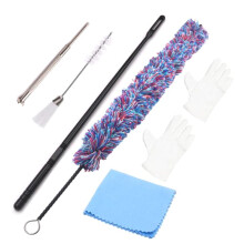 Musical Instrument Cleaning Kit Flute Care Cleaning Kit,Swabs Rod Cloth Gloves Dust Brush for Woodwind Care Saxophone