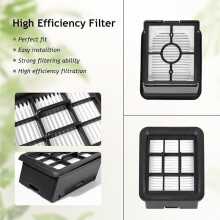 Rullborste + Filter för Rowenta X-Clean 2/X-Clean 4 Våt- och Torrdammsugare: Roterande Borstar HEPA-Filter Sidoborste