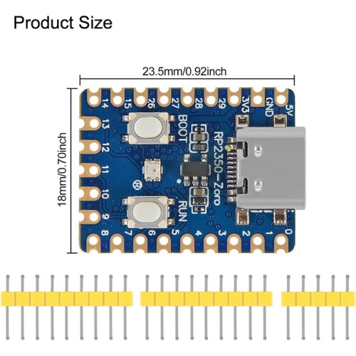 Low Power Raspberry Pi 4Stück für Raspberry Pi Board RP2040 TYPE-C / Micro-Dual-Core 264KB ARM ...