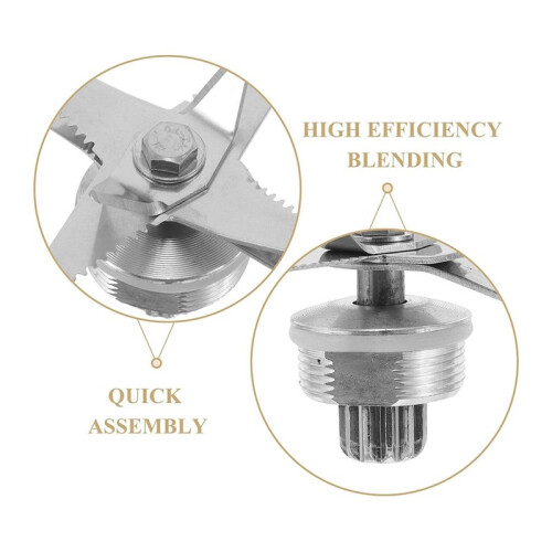 Blender Blade Assembly with Wrench Tool, Soy Milk Maker Replacement Cutter Kit for Multi- Blender Juicer Repair 2