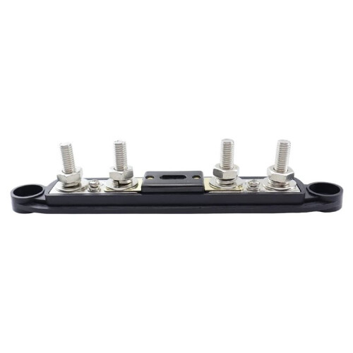 Stromverteilerblock mit Abdeckung für Boot/Auto/Wohnmobil/Yacht, 4 X M8-Anschlüsse, Max. 48 V, 300 A 2