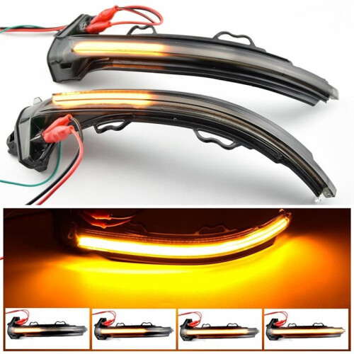 LED Dynamic Turn Signal Light Rearview Mirror Indicator Sequential Blinker for  A4 S4 RS4 B9 2016-2019 A5 S5 RS5 B 1