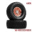 Rodas de Metal Beadlock de 1,3 Polegadas com Contrapeso e Pneus de Borracha, Pneus para Carros RC Crawler SCX24, TRX4M e 1/24, Na Cor Laranja. 6
