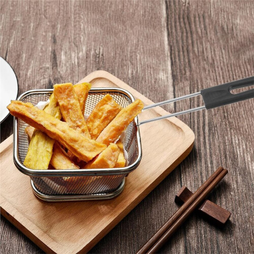 Frying Basket Handle Replacement for Deep Fryer,Quick Installation Handles with Antislip Texture, for Kitchen Use 2