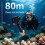 80M Waterproof Diving Case for  Osmo  Camera Metal Cage Anti Scratch Underwater Protective Housing, with Adapter 3
