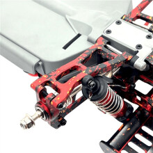 Kit di Bracci di Controllo Inferiori Posteriori per Auto RC per MJX 1/16 16213 16218 16207, Accessori per Auto RC, Mimetico Rosso.