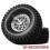 Rodas de Metal Beadlock de 1,3 Polegadas com Contrapeso e Pneus de Borracha, Pneus para Carros RC Crawler SCX24, TRX4M e 1/24, Cor Prata 6