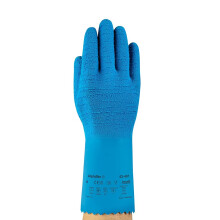 Ansell VersaTouch 62-401 Natural Rubber Latex Gloves Blue Size 10 6 Pair Pack