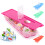 GEEZY GEEZY Ice Cube Trays with Lids Stackable Silicone Icecube Trays Reusable Moulds 2 Pack 1