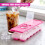 GEEZY GEEZY Ice Cube Trays with Lids Stackable Silicone Icecube Trays Reusable Moulds 2 Pack 3
