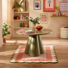 Fable Round Dining Table - Green