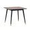 Findlay Square Dining Table - Walnut & Black 2
