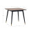 Findlay Square Dining Table - Walnut & Black 3