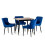 Findlay Square Dining Table - Walnut & Black 4