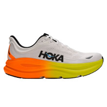 Hoka Bondi 9 White Neon Tangerine UK 10