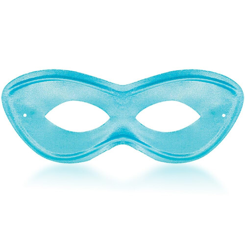 Maschera per occhi Supereroe Turchese - 2.87" x 8.25" - Resistente, Confortevole e Perfetta - Ideale per Feste e Cosplay