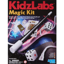 4M Kidzlabs Magic Kit - Learn DIY 12 Magician Tricks & Illusions Gifts for Kids, Boys & Girls
