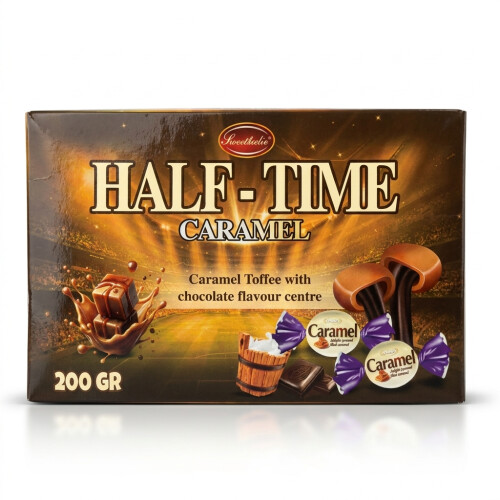 Sweetworld Half Time 200g Caramel Chocolate Centre Pack