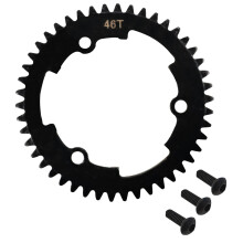 Vgoohobby Engrenage Principal en Acier 46T 1 Mod M1 Compatible Traxxas 1/5 X-Maxx 6S 8S 1/10 Maxx 4S