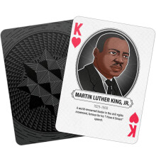 Whalebacon Berühmte Afroamerikaner in der Geschichte Spielkarten - Professionelle Premium-Qualität - Standardgröße - Ideal für Poker, Blackjack